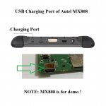 USB Charging Port USB Connector for Autel MaxiCheck MX808 808TS